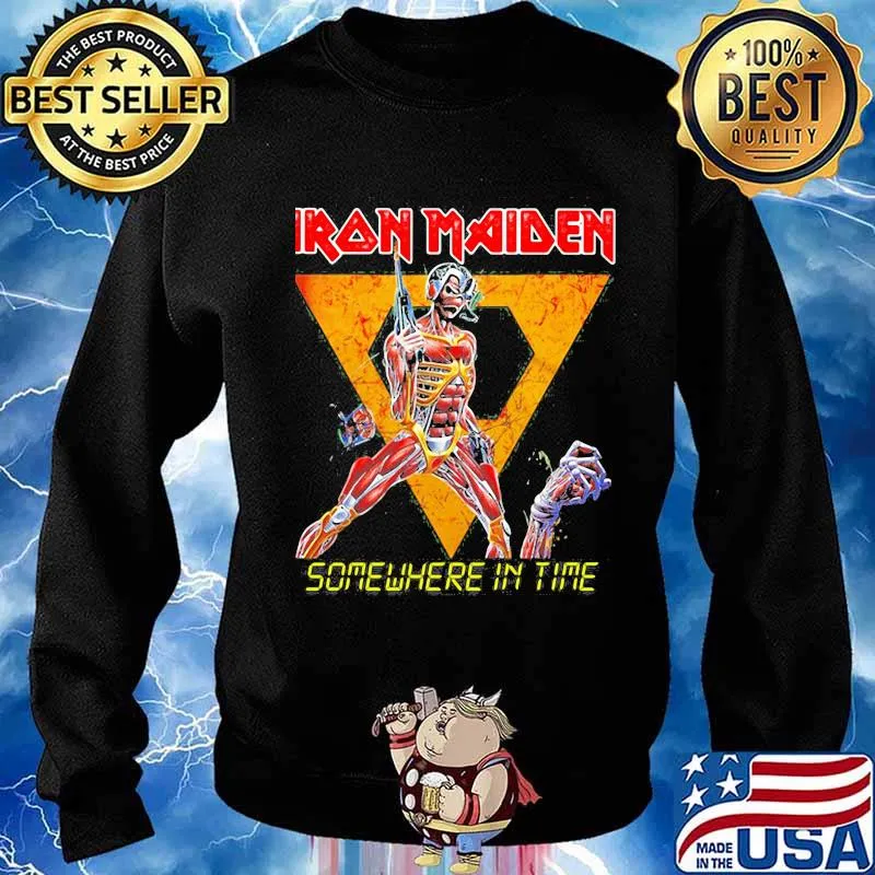 Iron maiden band skeleton somewhere in time s Sweater