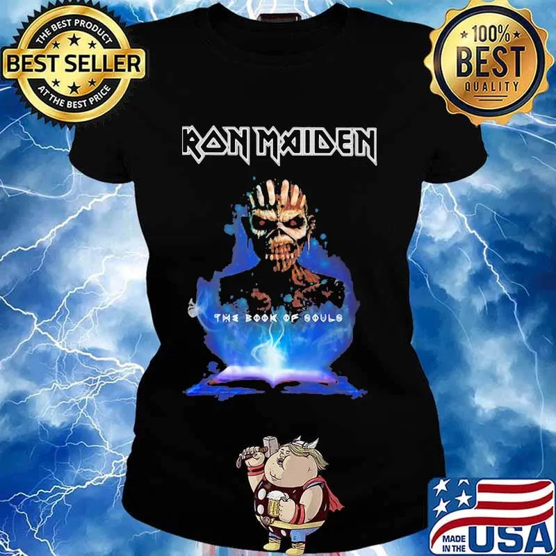 Iron maiden band skeleton the book of souls s Ladies tee