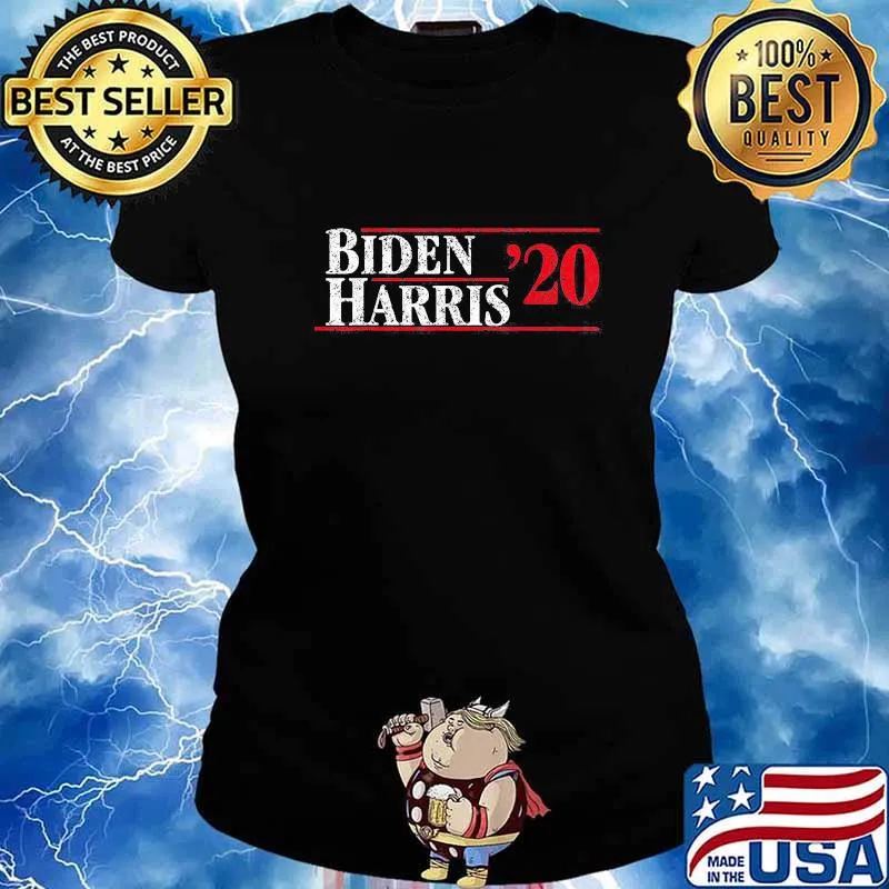 Joe Biden 2020 and Kamala Harris On One Ticket Distressed Shirt Ladies tee