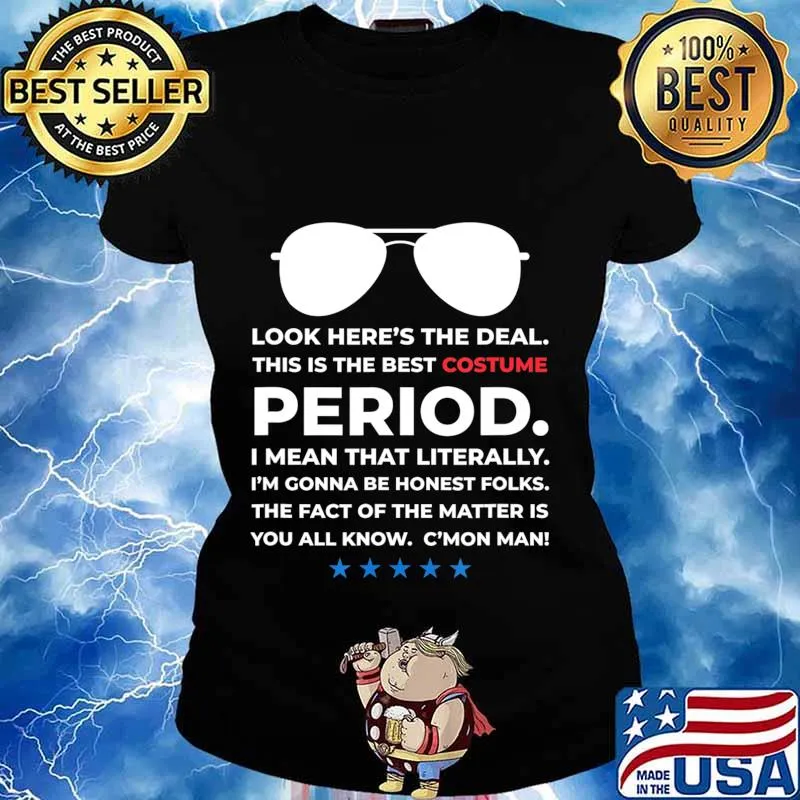 Joe Biden 2020 Costume Halloween Political Aviator Glasses T-Shirt Ladies tee
