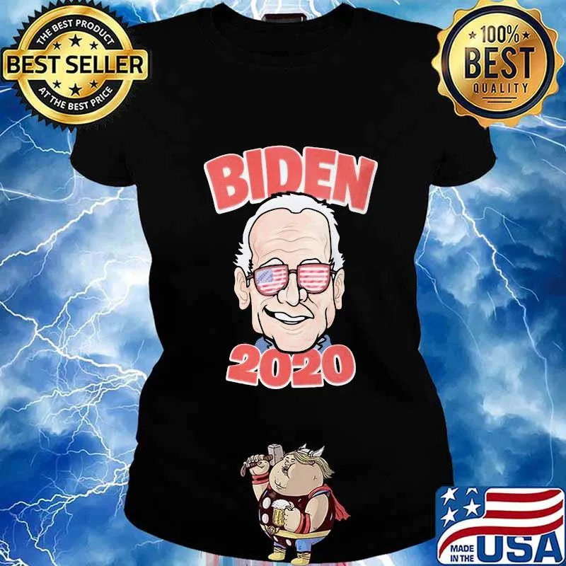 Joe biden 2020 glasses american flag independence day s Ladies tee