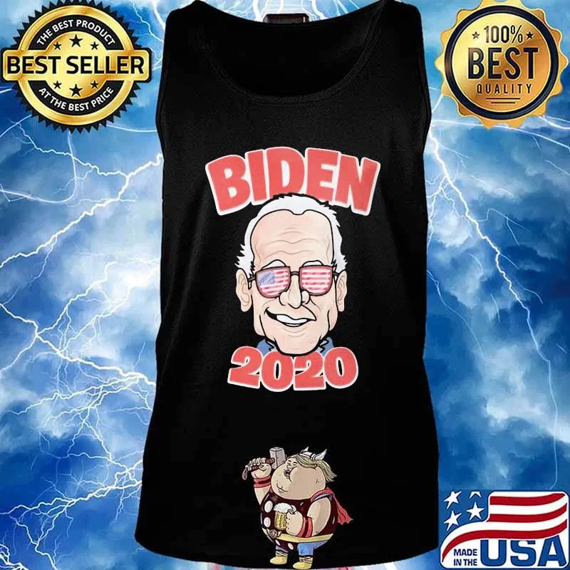 Joe biden 2020 glasses american flag independence day s Tank top