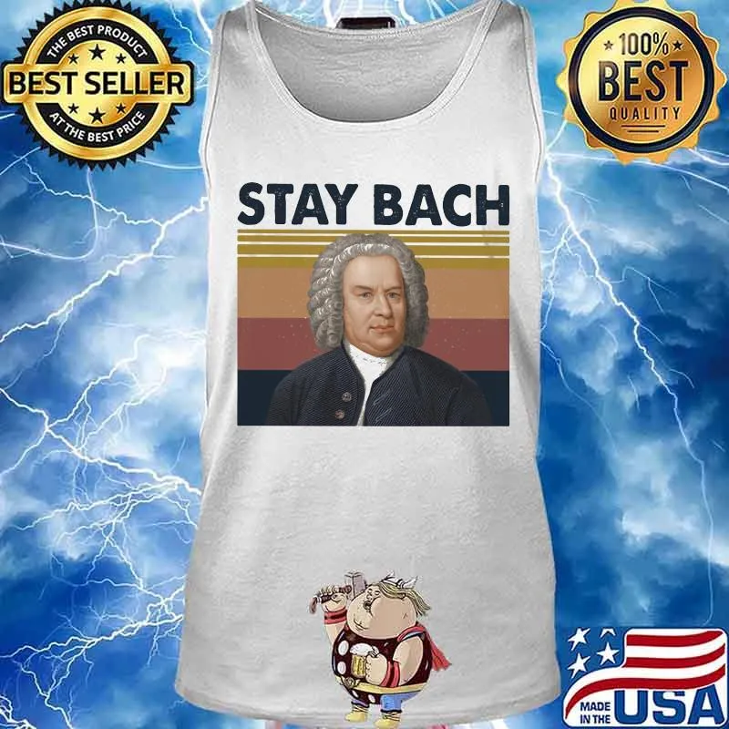 Johann Sebastian Bach Stay Bach Vintage retro s Tank top
