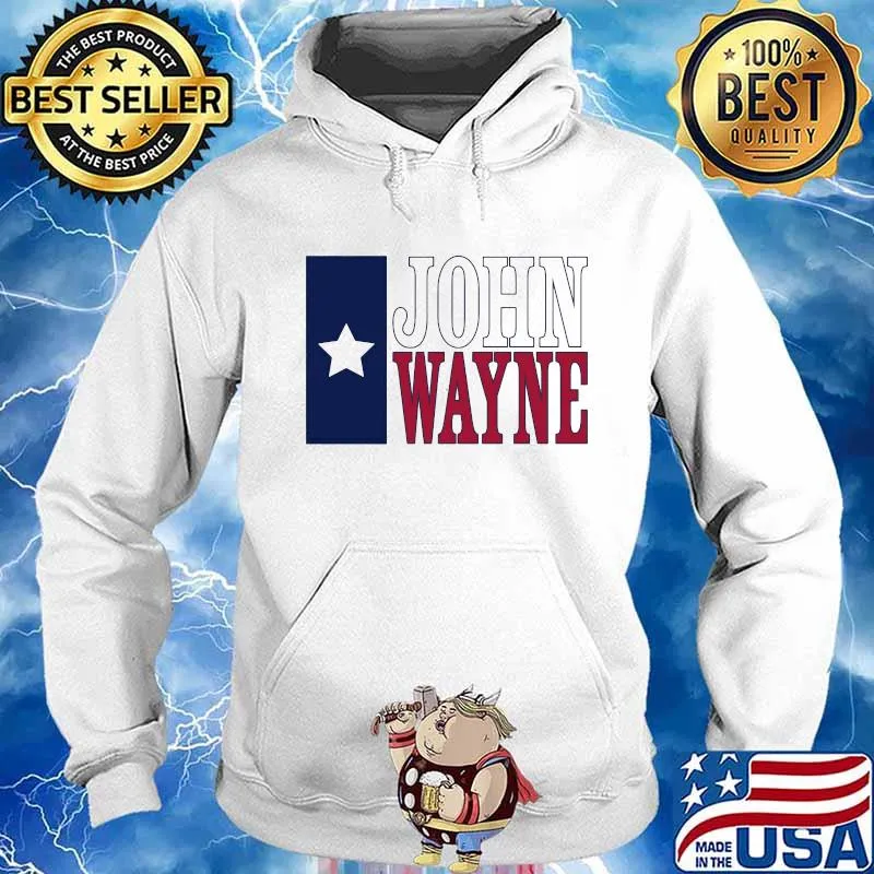 JOHN WAYNE AMERICAN FLAG SHIRT Hoodie