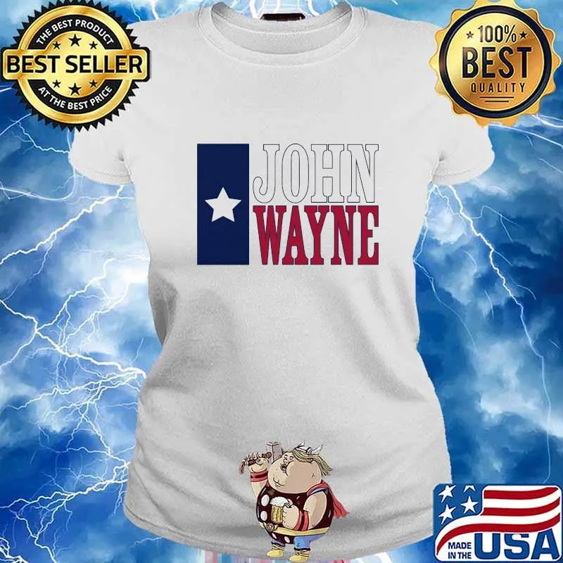 JOHN WAYNE AMERICAN FLAG SHIRT Ladies tee