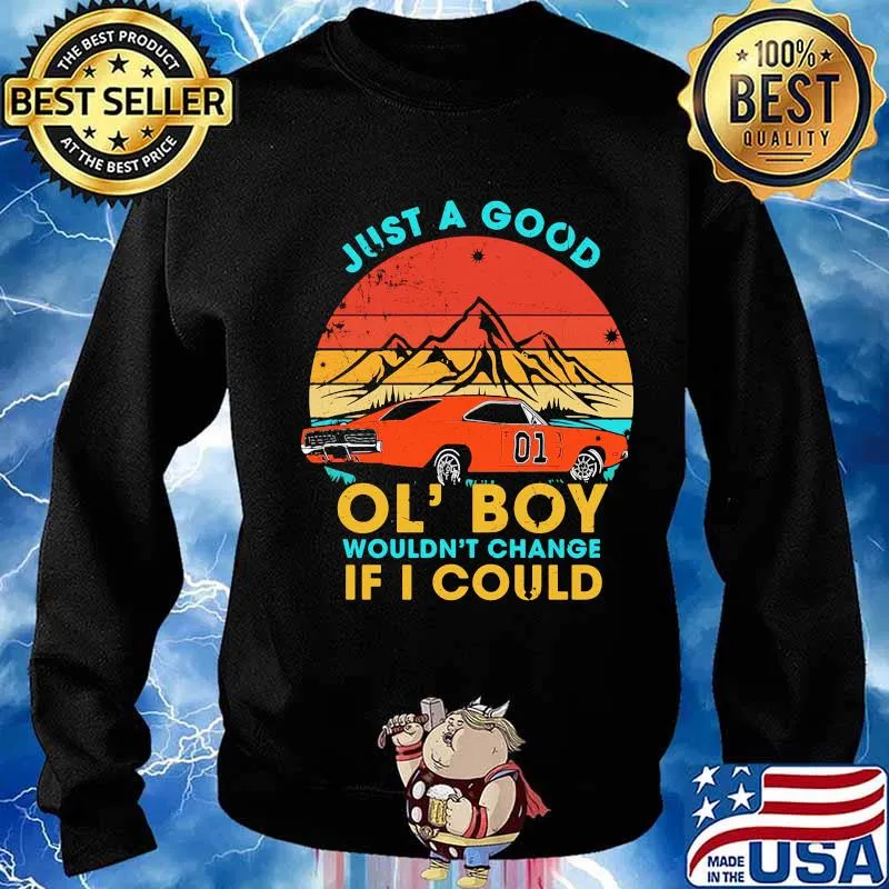 Just a good ol' boy wouldn't change if i could car 01 mountain vintage retro s Sweater