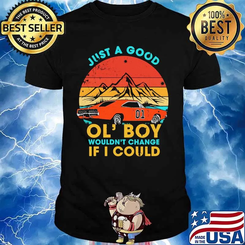 Just a good ol' boy wouldn't change if i could car 01 mountain vintage retro shirt