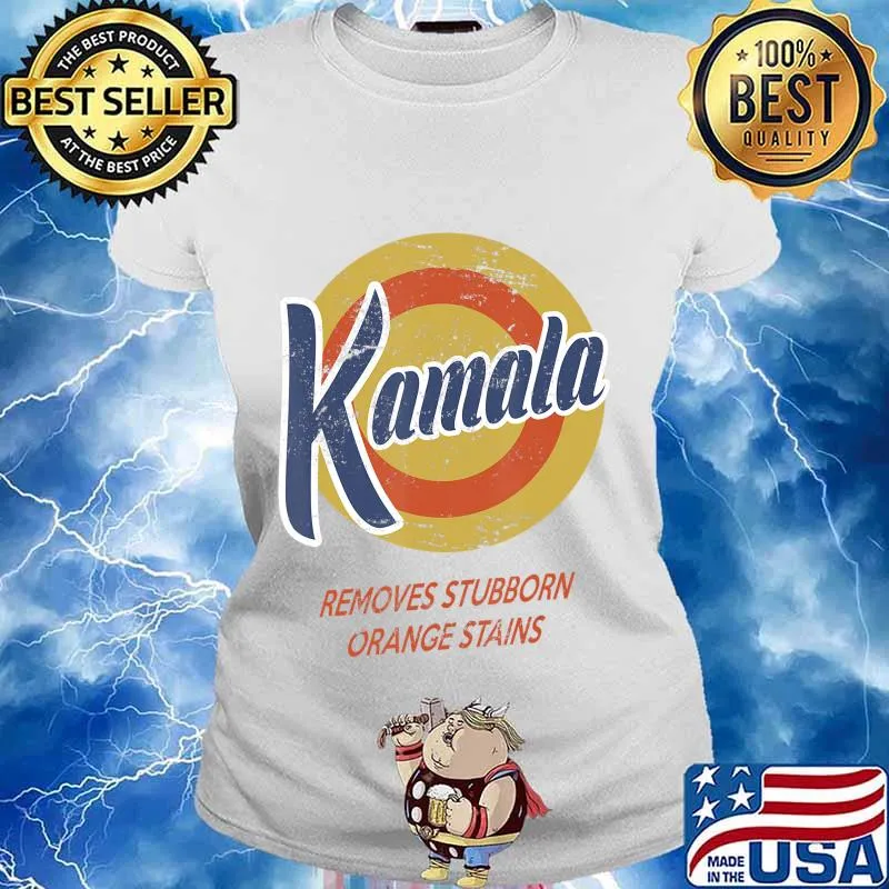 Kamala harris removes stubborn orange stains logo s Ladies tee