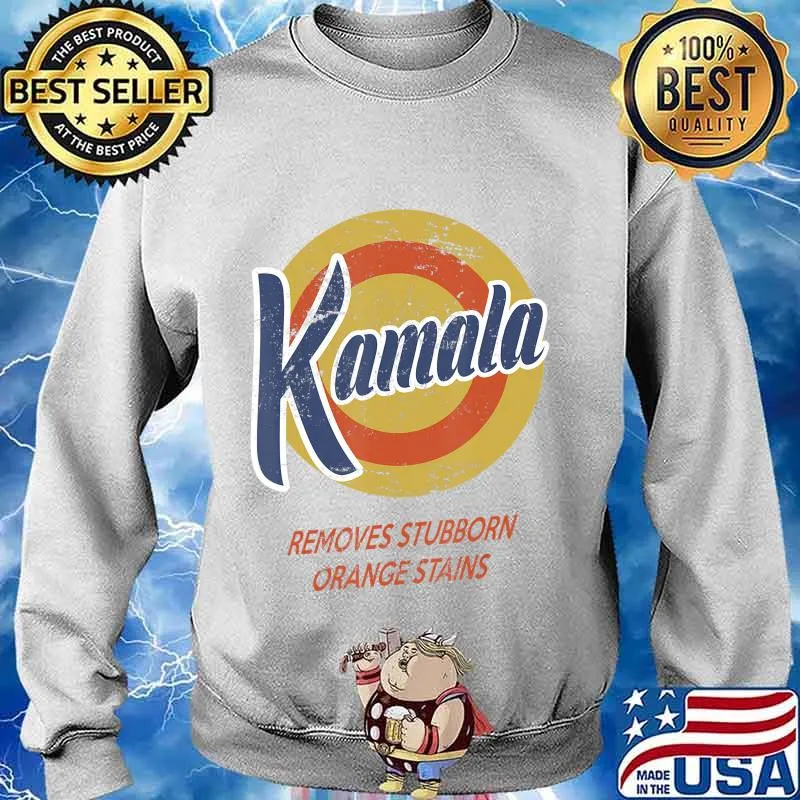 Kamala harris removes stubborn orange stains logo s Sweater