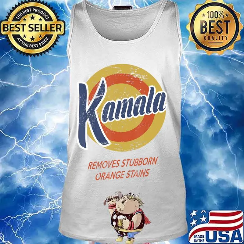 Kamala harris removes stubborn orange stains logo s Tank top