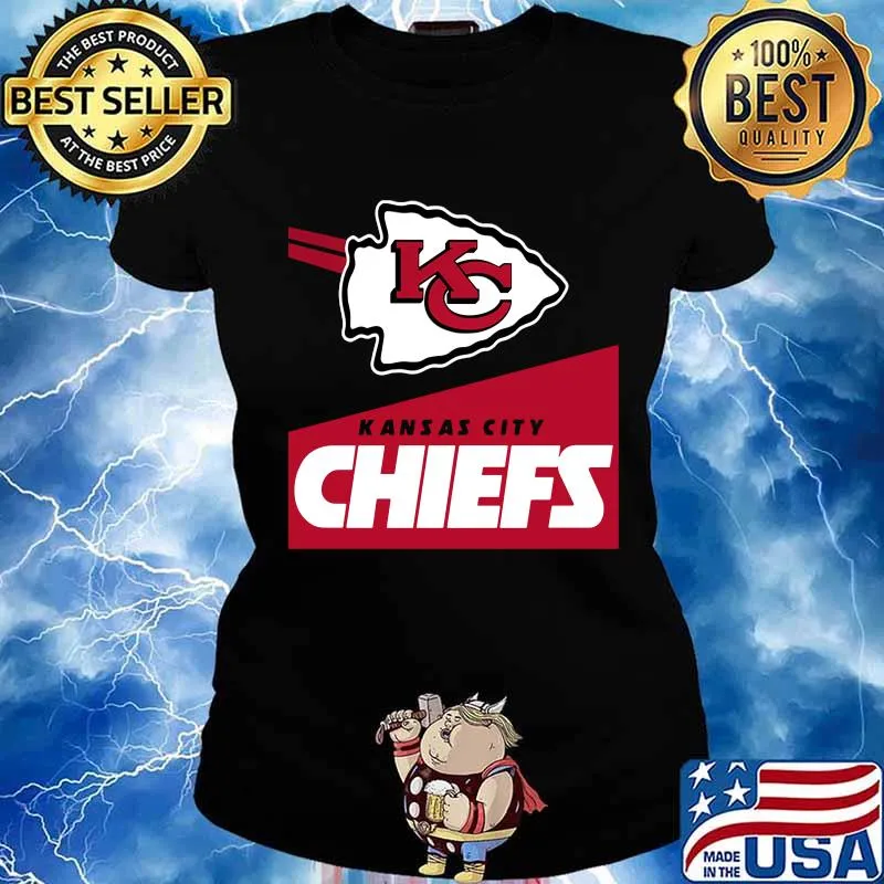 Kansas city chiefs football team logo s Ladies tee
