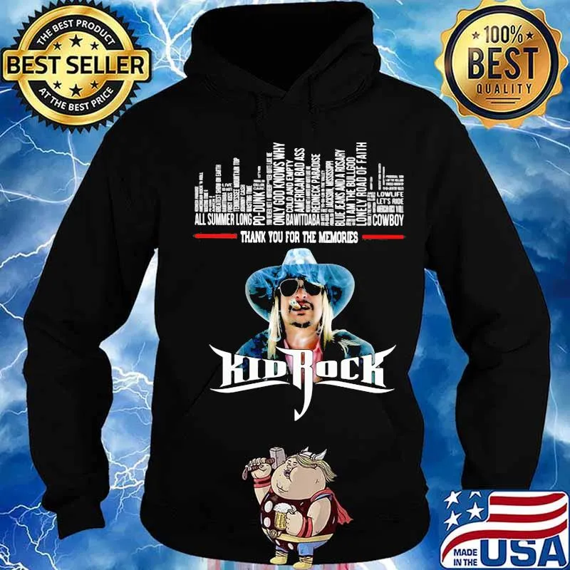 Kid Rock Thank You For The Memories s Hoodie