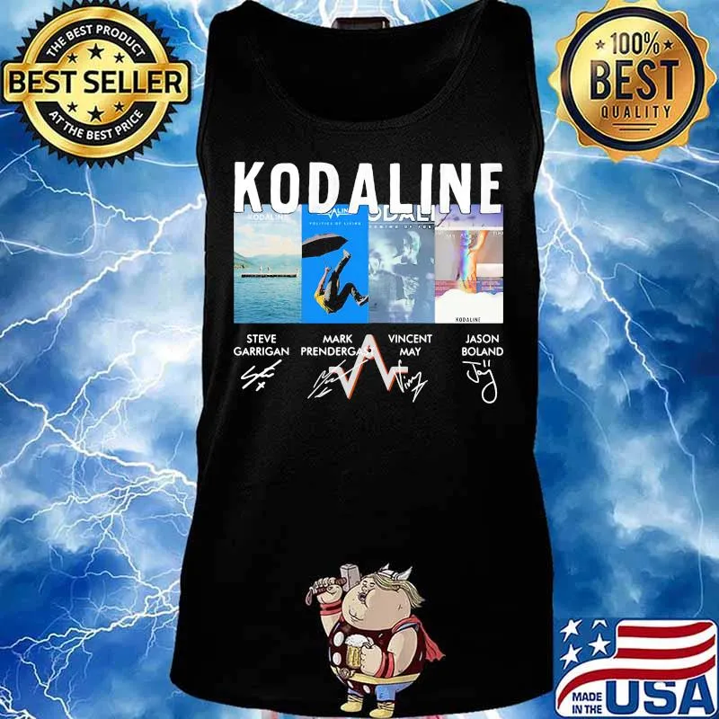 Kodaline band members signatures s Tank top