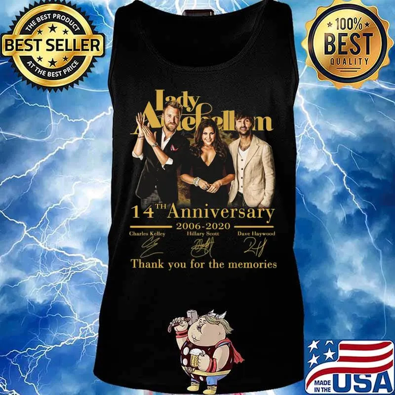 Lady antebellum 14th anniversary 2006 2020 thank you for the memories signatures s Tank top