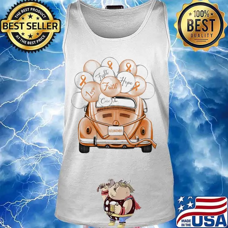 LEUKEMIA FIGHT FAITH HOPE LOVE CURE CAR BALLOON SHIRT Tank top
