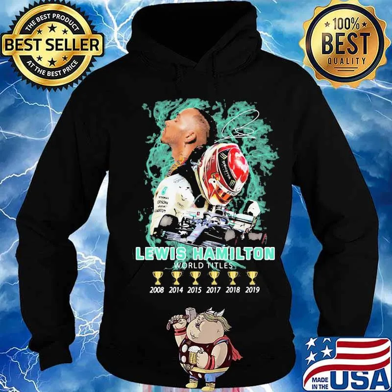 Lewis hamilton world titles champions signature s Hoodie