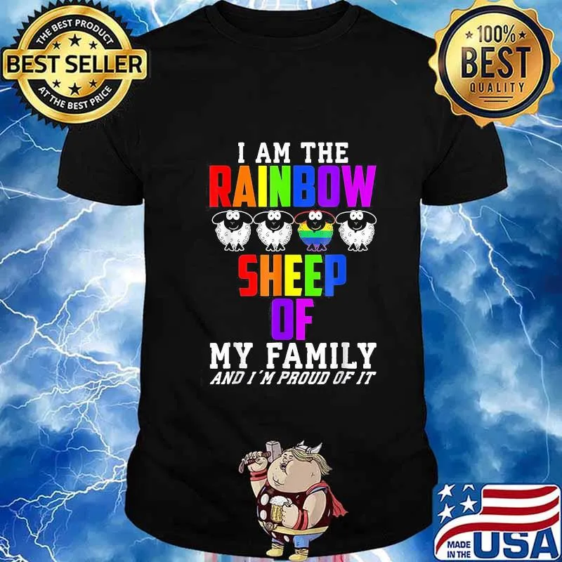 Lgbt i am the rainbow sheep of my family and i'm proud of it 2020 shirt