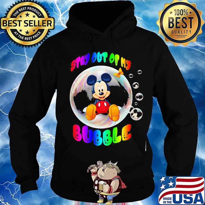 Lgbt mickey mouse stay out of my bubble butterfly s Hoodie