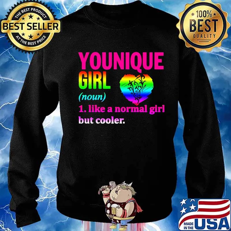 Lgbt younique girl like a normal girl but cooler heart s Sweater