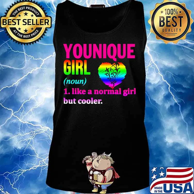 Lgbt younique girl like a normal girl but cooler heart s Tank top
