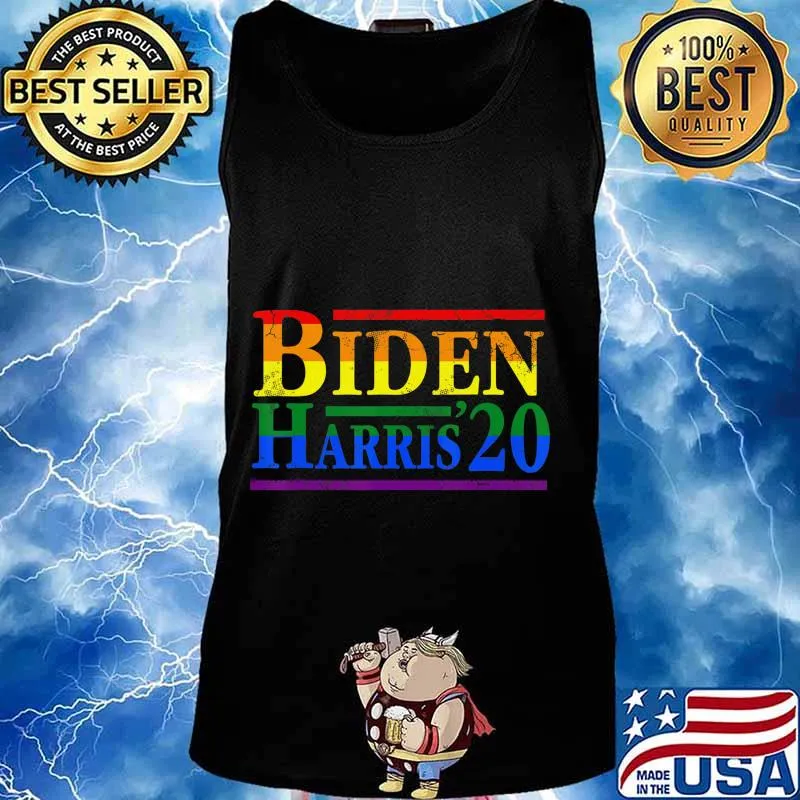 LGBTQ Gay Pride Joe Biden Kamala Harris Anti Trump Democrat T-Shirt Tank top
