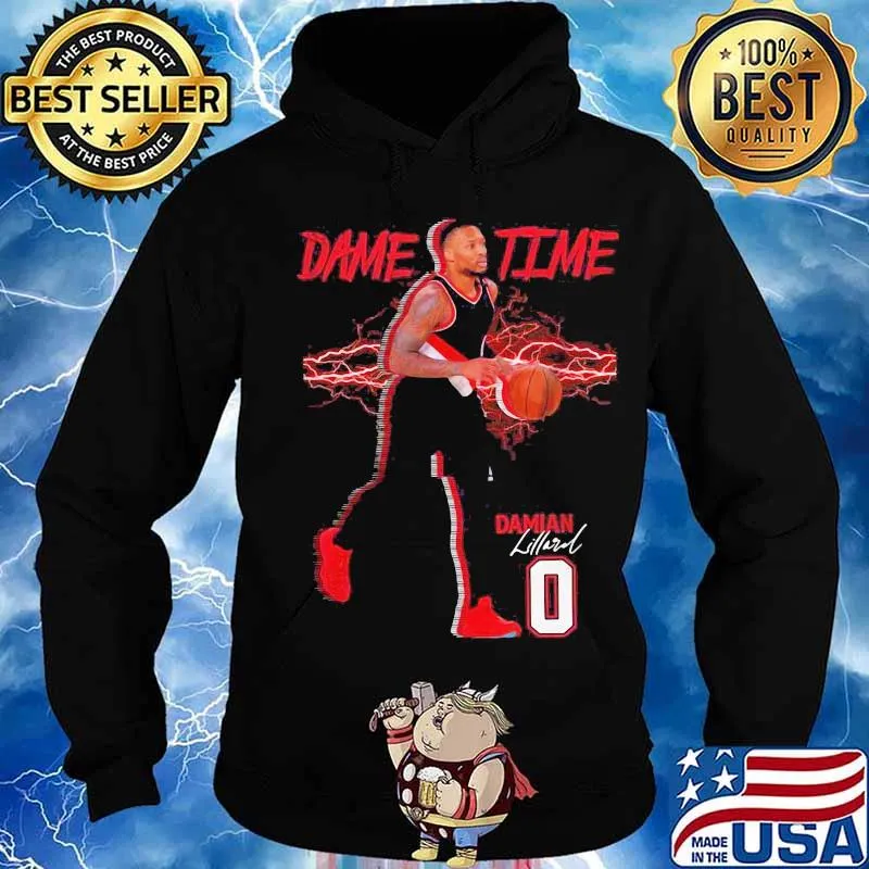 Lillard No. 0 Portland Basketball Dame Time s Hoodie