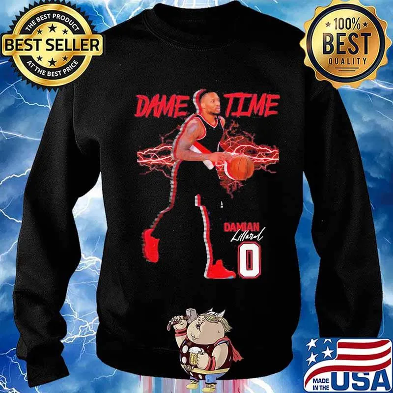 Lillard No. 0 Portland Basketball Dame Time s Sweater
