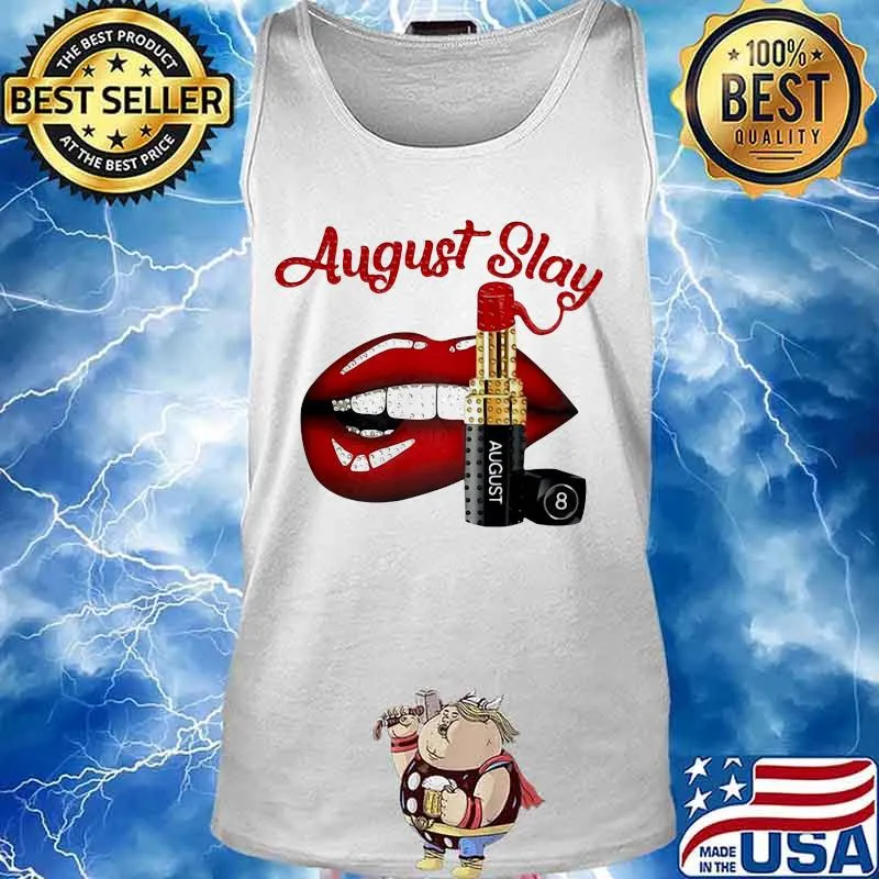 Lips lipstick august slay s Tank top