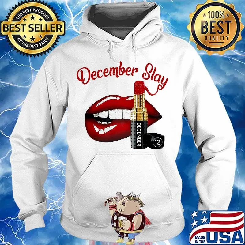 Lips lipstick december slay s Hoodie