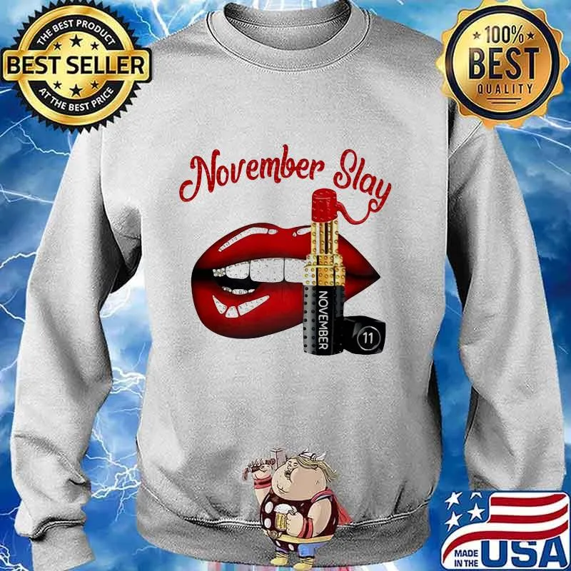 Lips lipstick november slay s Sweater