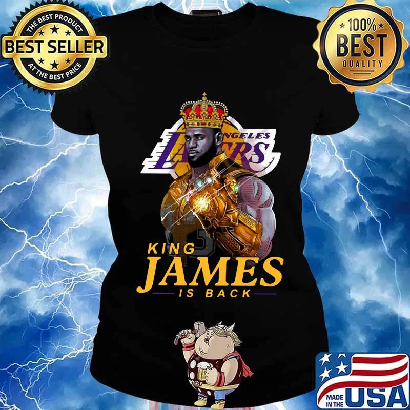 Los angeles lakers king james is back s Ladies tee