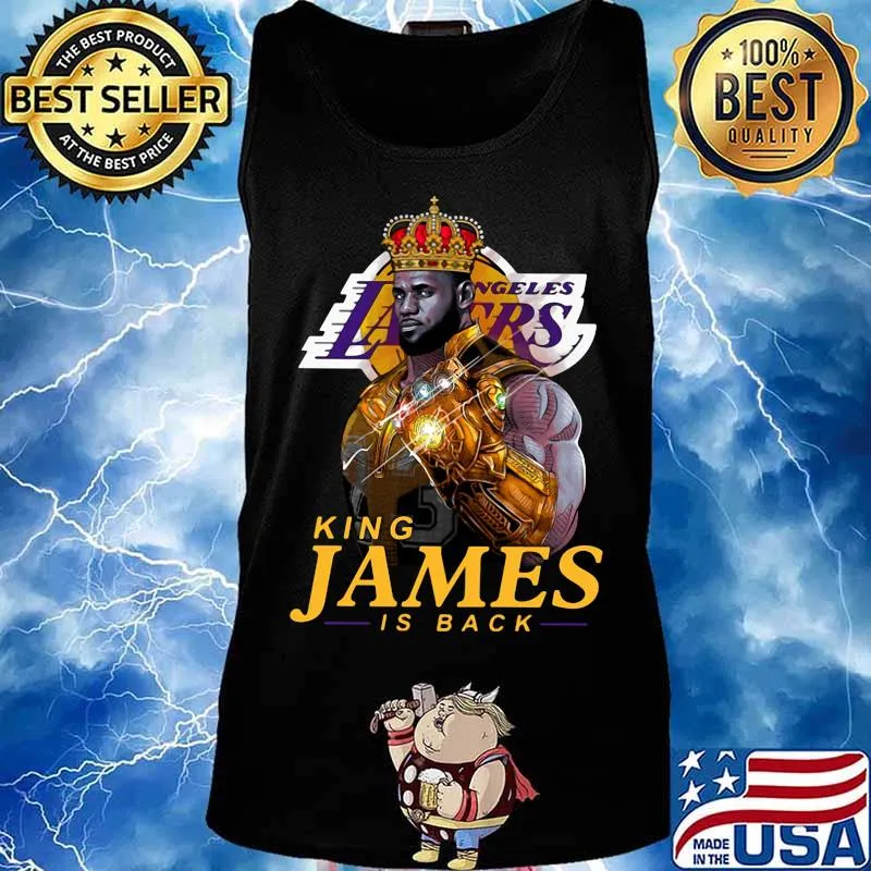 Los angeles lakers king james is back s Tank top