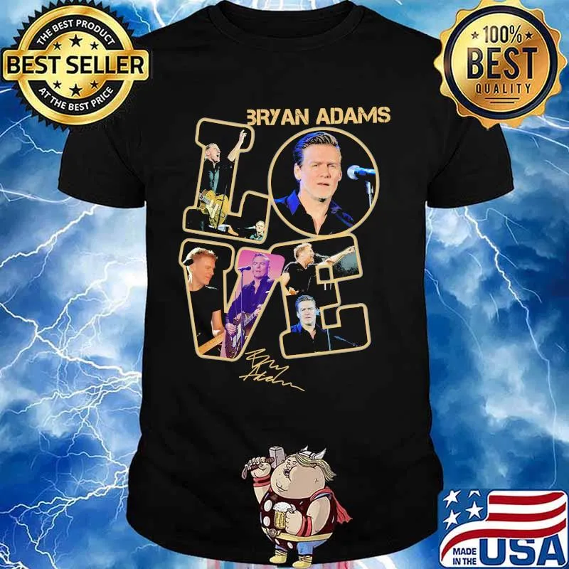 Love bryan adams signature shirt