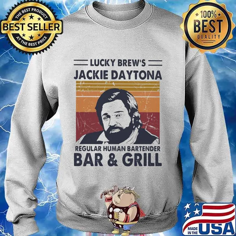 Lucky brew's jackie daytona regular human bartender bar and girl vintage retro s Sweater