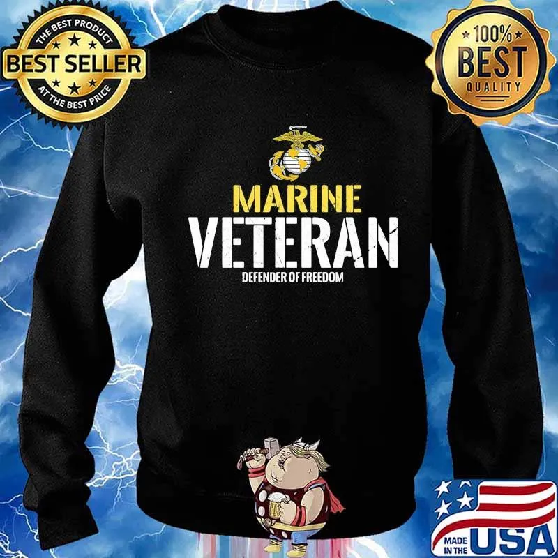 Marine veteran defender of freedom s Sweater