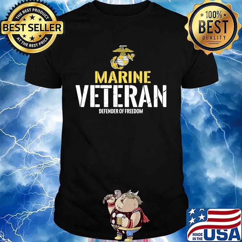 Marine veteran defender of freedom shirt