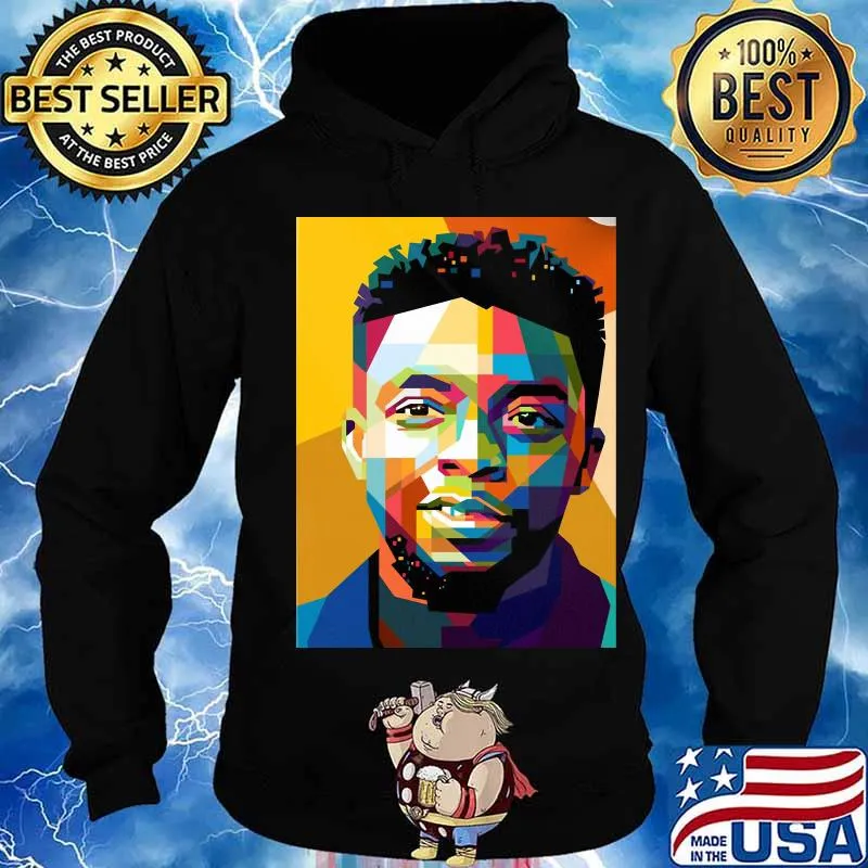 Marvel black panther chadwick Boseman art RIP Shirt Hoodie
