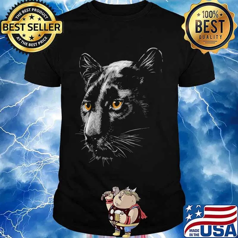 Marvel heroes black panther art shirt