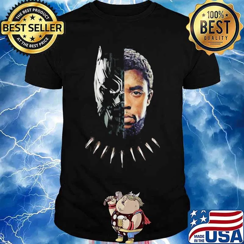 Marvel heroes black panther chadwick Boseman actor shirt