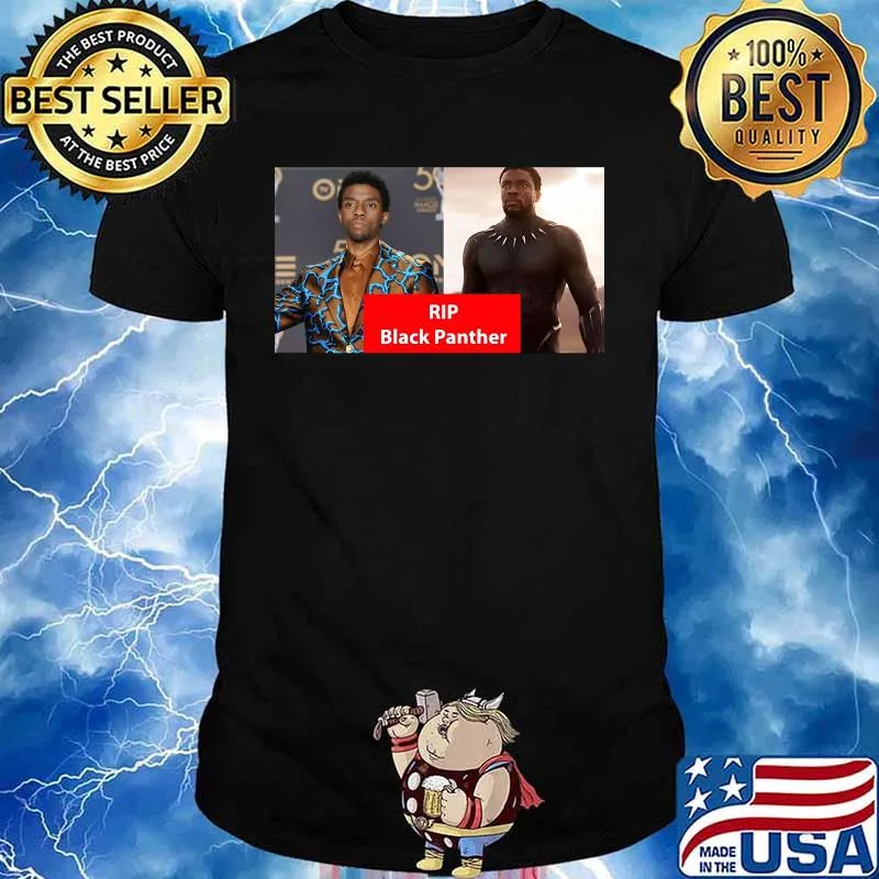 Marvel heroes black panther chadwick picture shirt