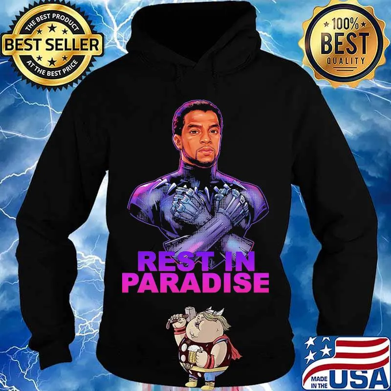 Marvel heroes black panther chadwick rest in paradise s Hoodie
