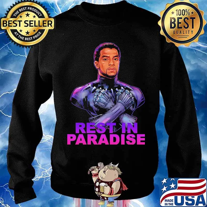 Marvel heroes black panther chadwick rest in paradise s Sweater
