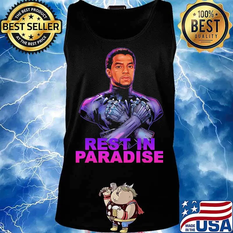 Marvel heroes black panther chadwick rest in paradise s Tank top
