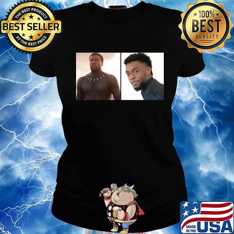 Marvel heroes black panther chadwick s Ladies tee