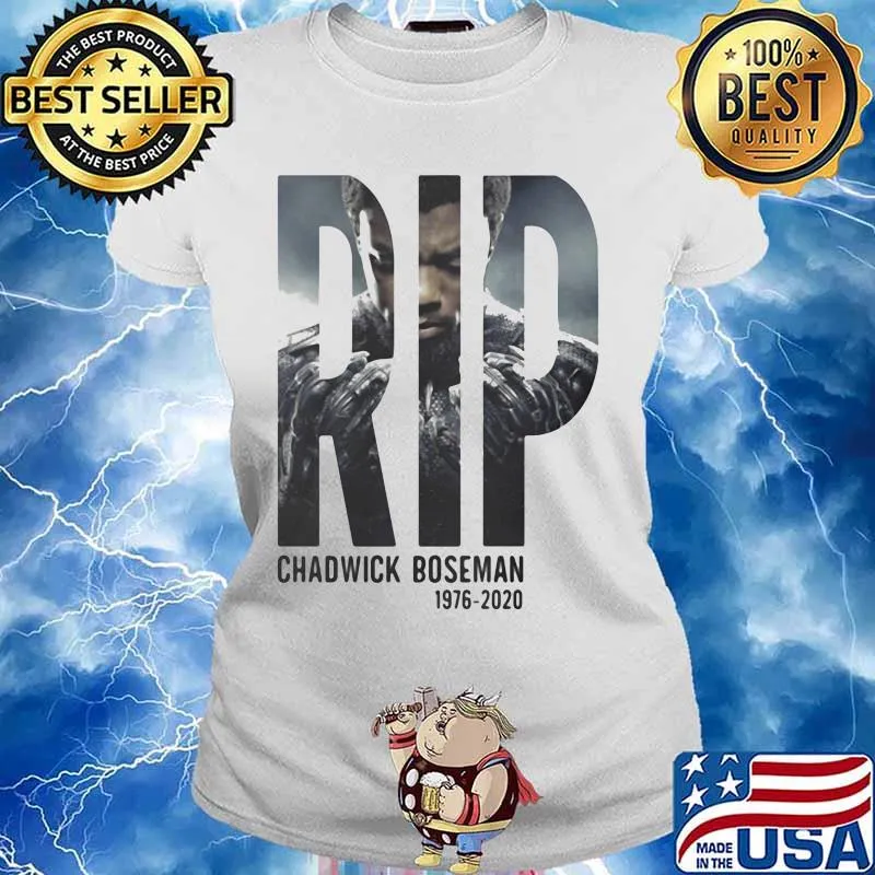 Marvel heroes black panther rip chadwick 1976 2020 s Ladies tee