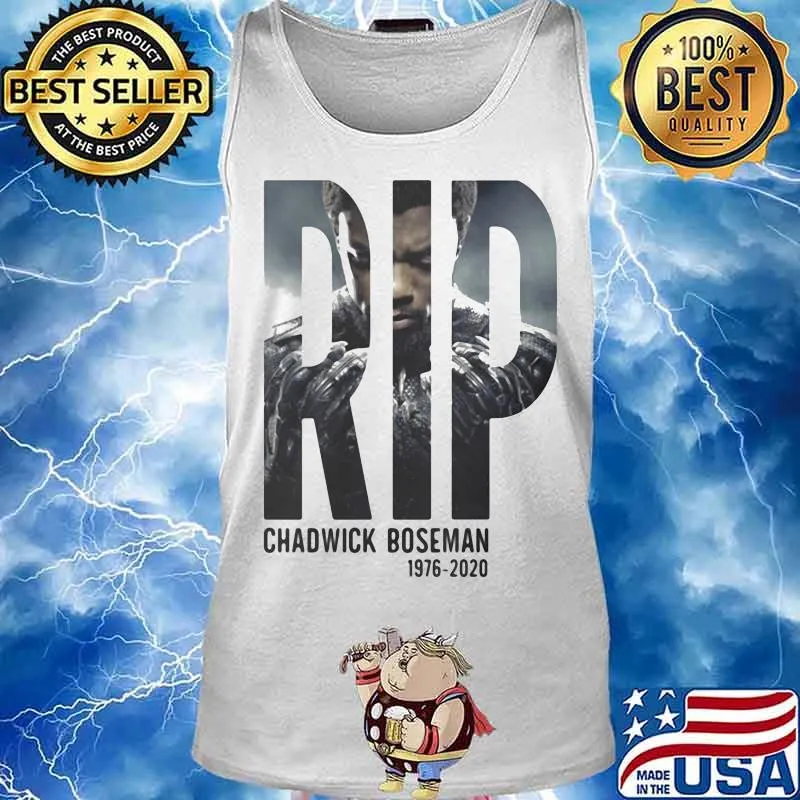 Marvel heroes black panther rip chadwick 1976 2020 s Tank top