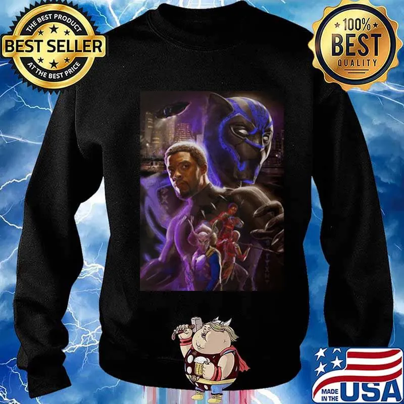 Marvel heroes black panther rip chadwick Boseman actor s Sweater