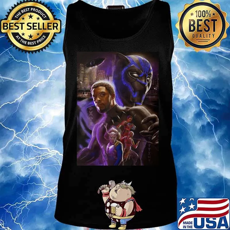 Marvel heroes black panther rip chadwick Boseman actor s Tank top