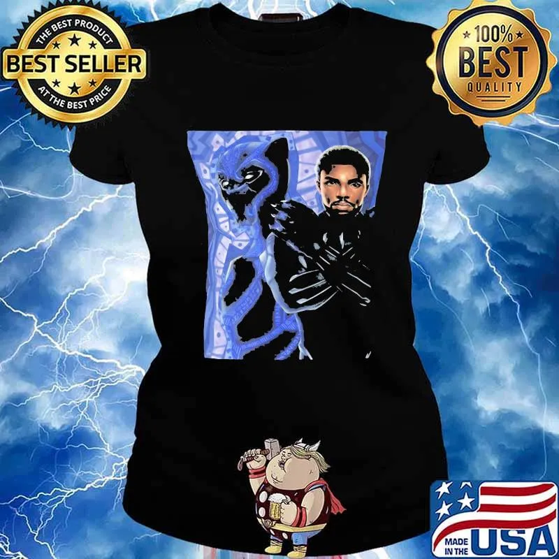 Marvel heroes rip black panther chadwick Boseman s Ladies tee