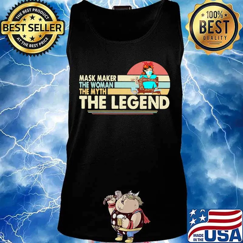 Mask maker the woman the myth the legend sewing vintage retro s Tank top